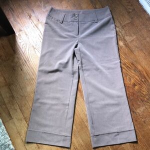 Stylish Tan Cropped Pants